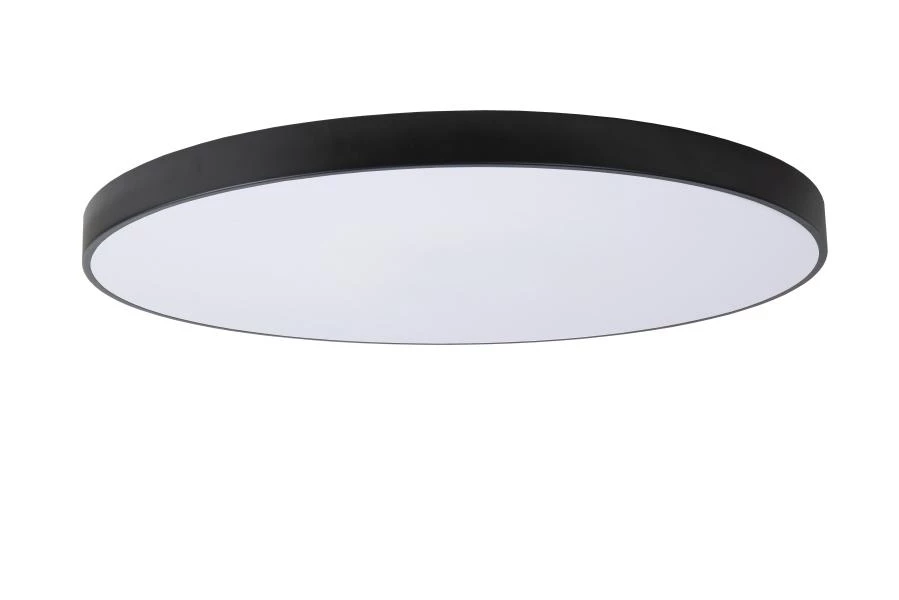 Lucide UNAR - Flush ceiling light - Ø 80 cm- LED 3 StepDim - 1x80W 2700K - Black - turned off